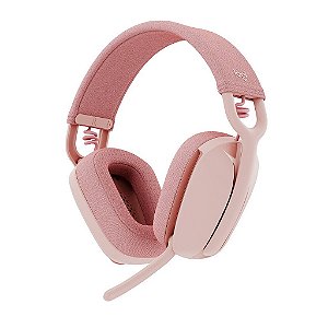 Headset Logitech Zone Vibe 100 Rosa s/ Fio 981-001223-C