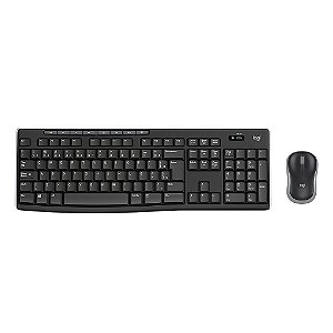 Kit Teclado e Mouse Logitech MK270 Preto sem fio - 920-004433-C