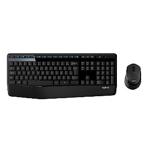 Kit Teclado e Mouse Logitech MK345 Preto sem Fio - 920-007821-C