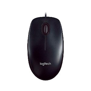 Mouse Logitech M90 Preto USB com Fio - 910-007599