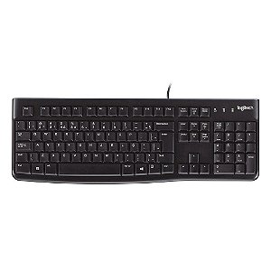 Teclado Logitech K120 Preto USB - 920-004423-C