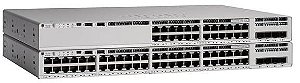 Switch Cisco C9200L-48P-4X-E 48 Portas GbE PoE+ 740W 4x 10G Network Essentials
