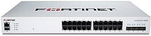 Switch Fortinet FS-124F-FPOE 370W com Licença Forticare Premium 3 Anos