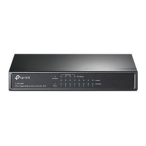 Switch TP-LINK Mesa 8 Portas Giga 10/100/1000Mbps - TL-SG1008P