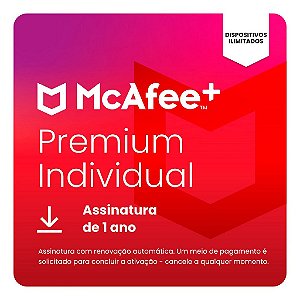 Plus Individual McAfee + Dispositivos ilimitados 1 ano ESD - MPP31BNRURPID