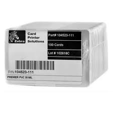 Zebra Cartoes PVC 30MILS 500 Cartoes por Caixa 104523-111