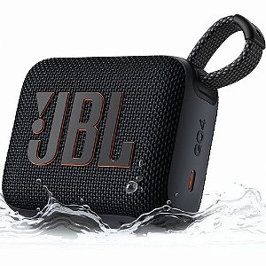 JBLGO4BLK - Caixa de Som Jbl Go 4 Preta Bluetooth
