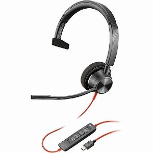 Headset Poly Blackwire 3310 Mono Usb-C Adap.Usb-A Teams