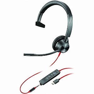 Headset Poly Blackwire 3315 Mono Usb-C/Adap.Usb-A 3.5Mm Teams
