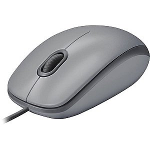 Mouse com Fio Logitech M110 Cinza