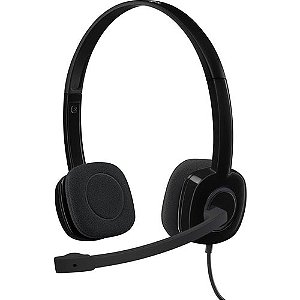 Headset C/Fio Estereo Analogico Logitech H151 Preto W