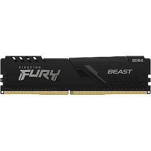 Mem Ria Kingston Fury Beast Ddr4 4Gb 2666Mhz Cl16 Preto