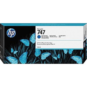 Cartucho Tinta HP 747 Azul Cromatico 300 Ml Uk