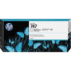 Cartucho Tinta Plotter HP 747 Intensificador de Brilho 300ML