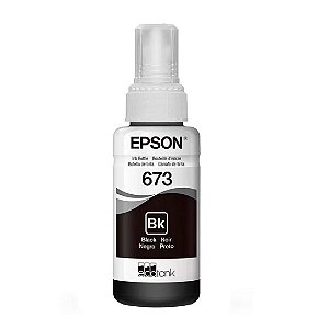 Refil de Tinta Epson T673 Preto 70ml - T673120-AL