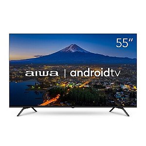 Smart Tv Aiwa 55 Android 4k Borda Ultrafina (Aws-Tv-55-Bl-01