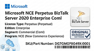 Licença Microsoft Nce Perpetua BizTalk Server 2020 Enterprise dg7gmgf0g49x-0001