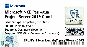 Licença Microsoft NCE Perpetua Project Server 2019 Coml dg7gmgf0f4mh-0003