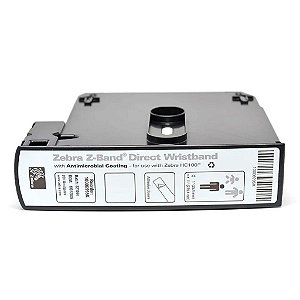 Pulseira Zebra HC100/ZD510 1X11 Adulto Branca - 10006995K