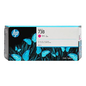 Cartucho Tinta Hp 738 Magenta 300 Ml