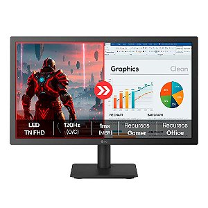 Monitor LG 22U403A-B 22” FHD 1ms 120Hz Flicker Safe HDMI Dynamic Action Sync - 22u403a-b-awzm
