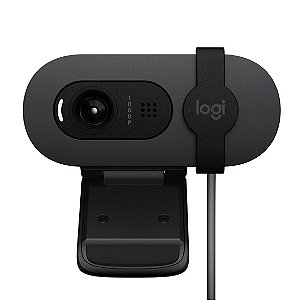 Webcam Logitech Full HD BRIO 100 Grafite - 960-001586-c