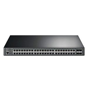 Switch TP-LINK Gerenciável Giga L2+48 4S SFP PoE - Tl-sg3452p