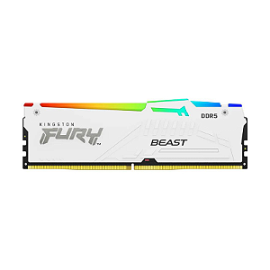 Memoria 16GB DDR5 5600MHZ CL40 Kingston Fury Beast White Rgb Xmp 3.0 - Desktop - kf556c40bwa-16