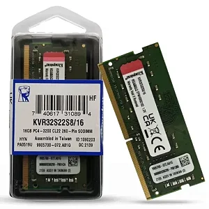 Memoria 16GB DDR4 3200MHZ 1.2V Kingston - Notebook - kvr32s22s8-16
