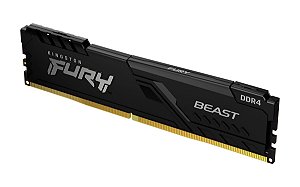 Memoria 8GB DDR4 3200MHZ CL16 Kingston Fury Beast Black - Desktop - kf432c16bb-8