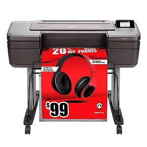 Impressora Plotter HP DesignJet Z6 24" PostScript A1 - t8w15a_b1k