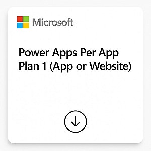 Microsoft Power Apps Per App Plan 1 App or Website 1 Ano CSP - cfq7ttc0j4gs-002