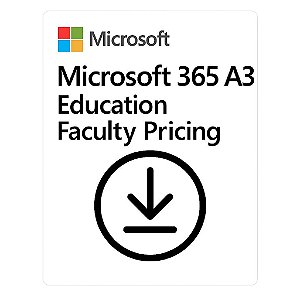 Microsoft 365 A3 Education Faculty Pricing 1 Ano CSP - cfq7ttc0lhpl-00w