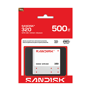 SSD Sandisk 320 500GB SATA3 2.5 7MM Leitura 545MB/S Gravacao 505MB/S SDSS31500GBB - sdss31500gbb-000g0