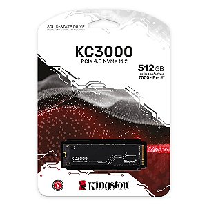 Kingston SSD 512G Nvme M.2 Pcie 4.0 KC3000 - skc3000s-512g