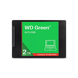 SSD Wd Green 2TB SATA3 2.5 7MM Leitura 545MB/S Gravacao 515MB/S - wds200t5g0a