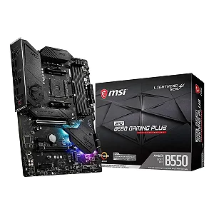 Placa Mae Msi B550M Gaming Plus WIFI6E - Amd Ryzen AM4 - DDR4 - Matx - M.2 - HDMI/Displayport - b550m-gaming-plus