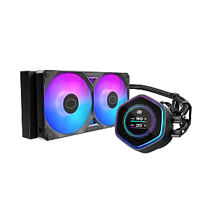 Water Cooler Masterliquid Atmos Ii LCD 24CM Preto Argb Cooler Master - mlx-d24m-a25sz-l1