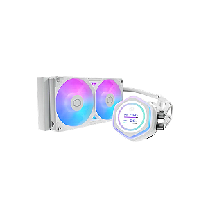 Water Cooler Masterliquid Atmos Ii LCD 24CM Branco Argb Cooler Master - mlx-d24m-a25sz-lw