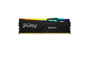 Memoria 16GB DDR5 6000MHZ CL36 Kingston Fury Beast Black Xmp 3.0 - Desktop - kf560c36bbe2-16