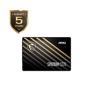 SSD Msi Spatium 480GB S270 SATA3 2,5 7MM Leitura 500MB/S Gravacao 450MB/S - s78-440e350-p83