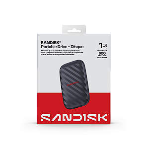 SSD Externo Portatil Sandisk E10 500GB USB-C Grafite - sdssde10-500g-g25