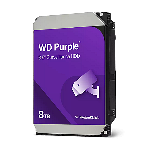 Hd Interno 8TB Western Digital Purple Sataiii 256MB - wd85purz