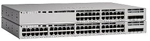 Switch Cisco C9200L-48P-4X-E-BR 48 Portas GbE PoE+ 740W 4x 10G Network Essentials