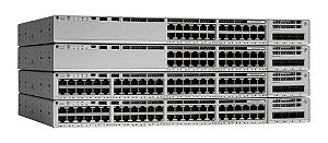 Switch Cisco C9200L-48P-4G-E-BR 48 Portas GbE PoE+ 740W 4x 1G Network Essentials
