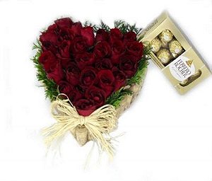 Coração Apaixonado + Ferrero Rocher