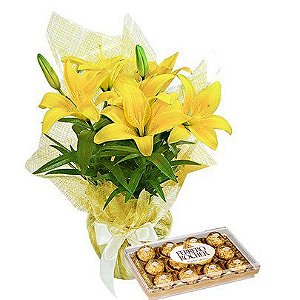 Lírios Plantado + Ferrero Rocher
