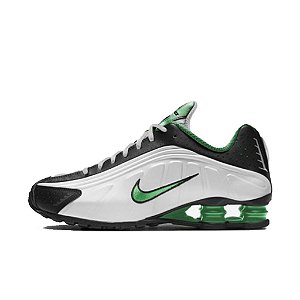 Nike Shox R4 Branco com Verde