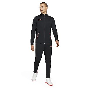 Agasalho Nike Dri-Fit Preto com Laranja