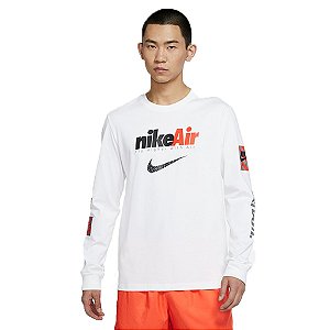Camiseta Nike Just do It Manga Longa Branca